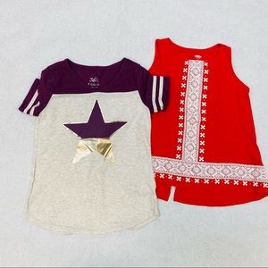 Old navy/justice Girls two piece top